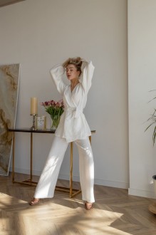 Жіночий костюм &quot;Kimono&quot; білого кольору р.M 408851