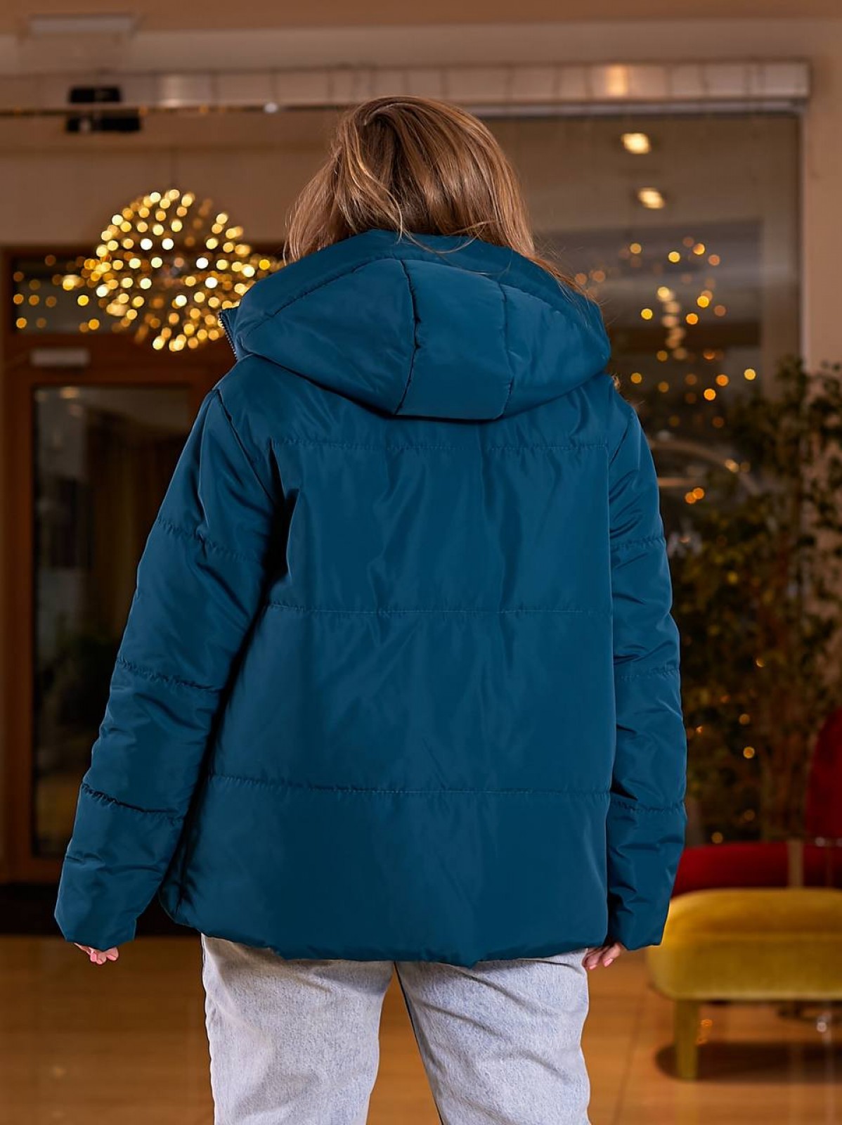 Жіноча весняна куртка Канада кольору морської хвилі р.48/50 406439