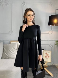 Жіноча сукня вільного крою колір чорний р.42/44 449309