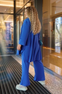 Жіночий костюм трійка синього кольору р.54/56 396872