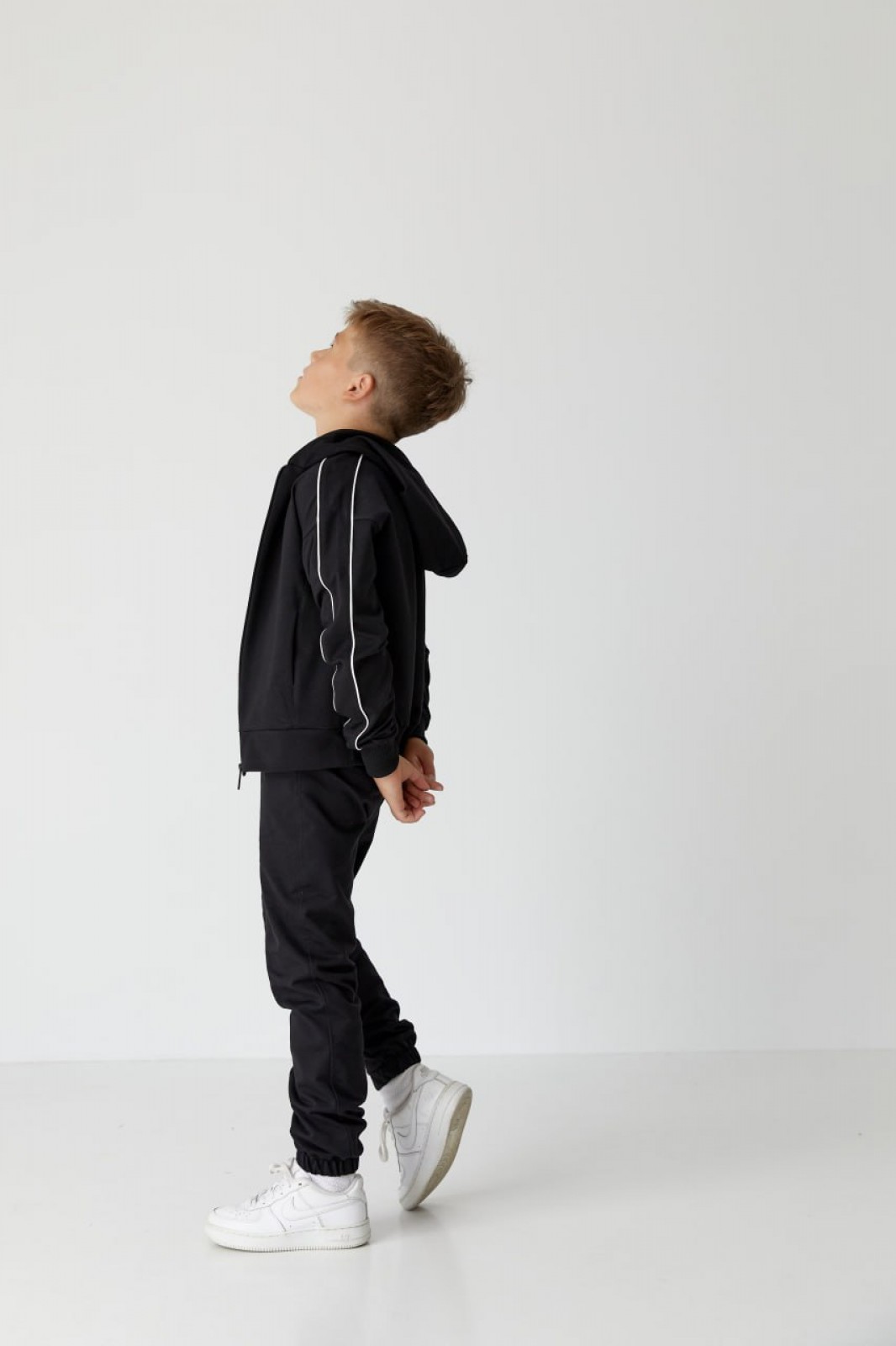Дитячий спортивний костюм для хлопчика чорний р.170 439126