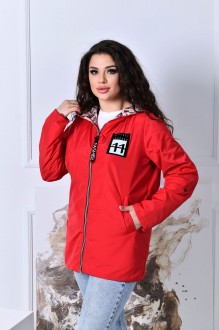 Жіноча куртка колір червоний р.56/58 408555