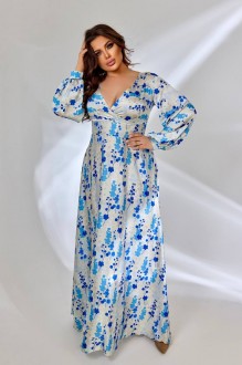 Жіноча сукня вільного крою колір блакитний р.62/64 452902