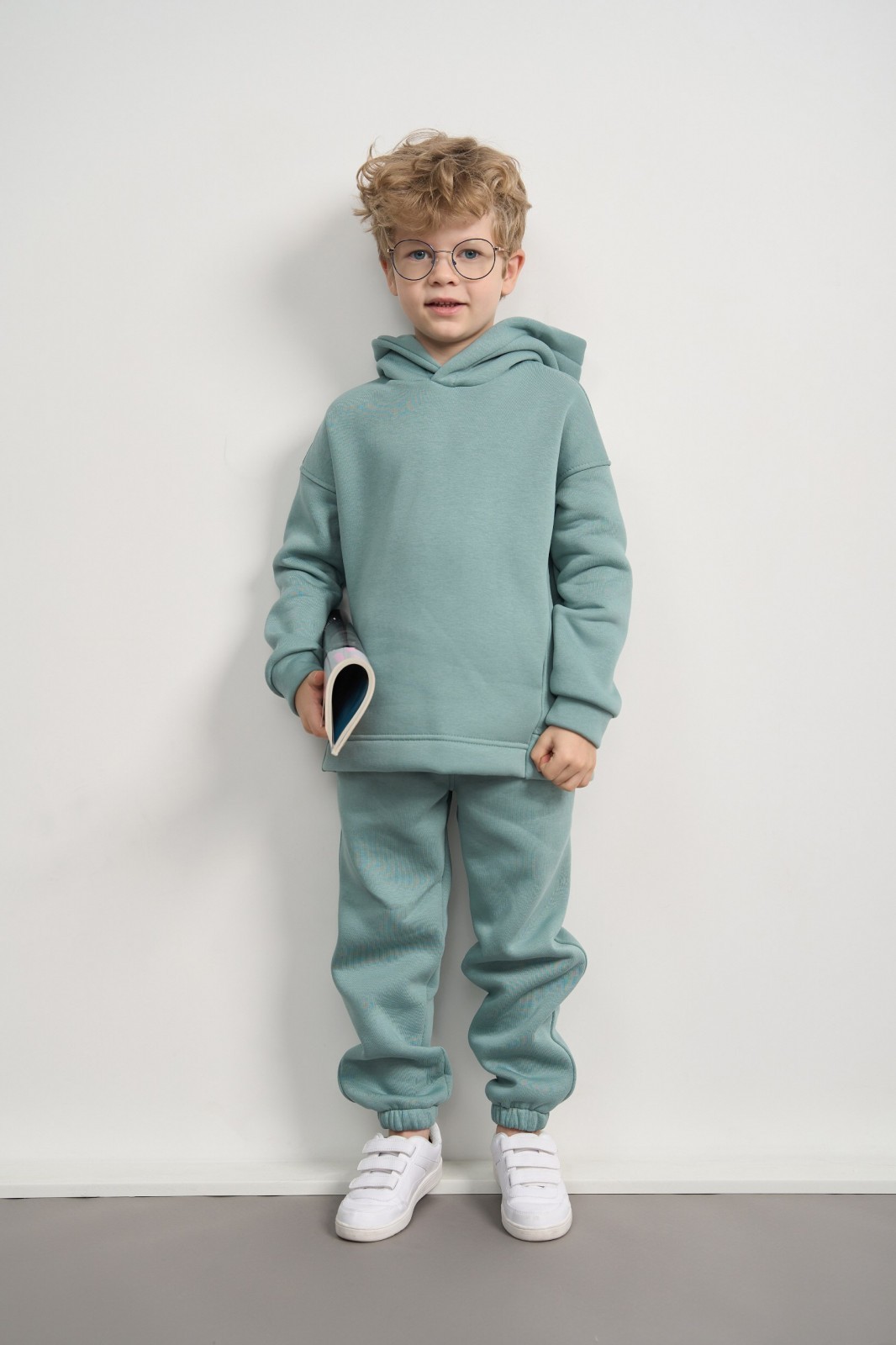 Дитячий спортивний костюм для хлопчика колір світла м'ята р.110 444047