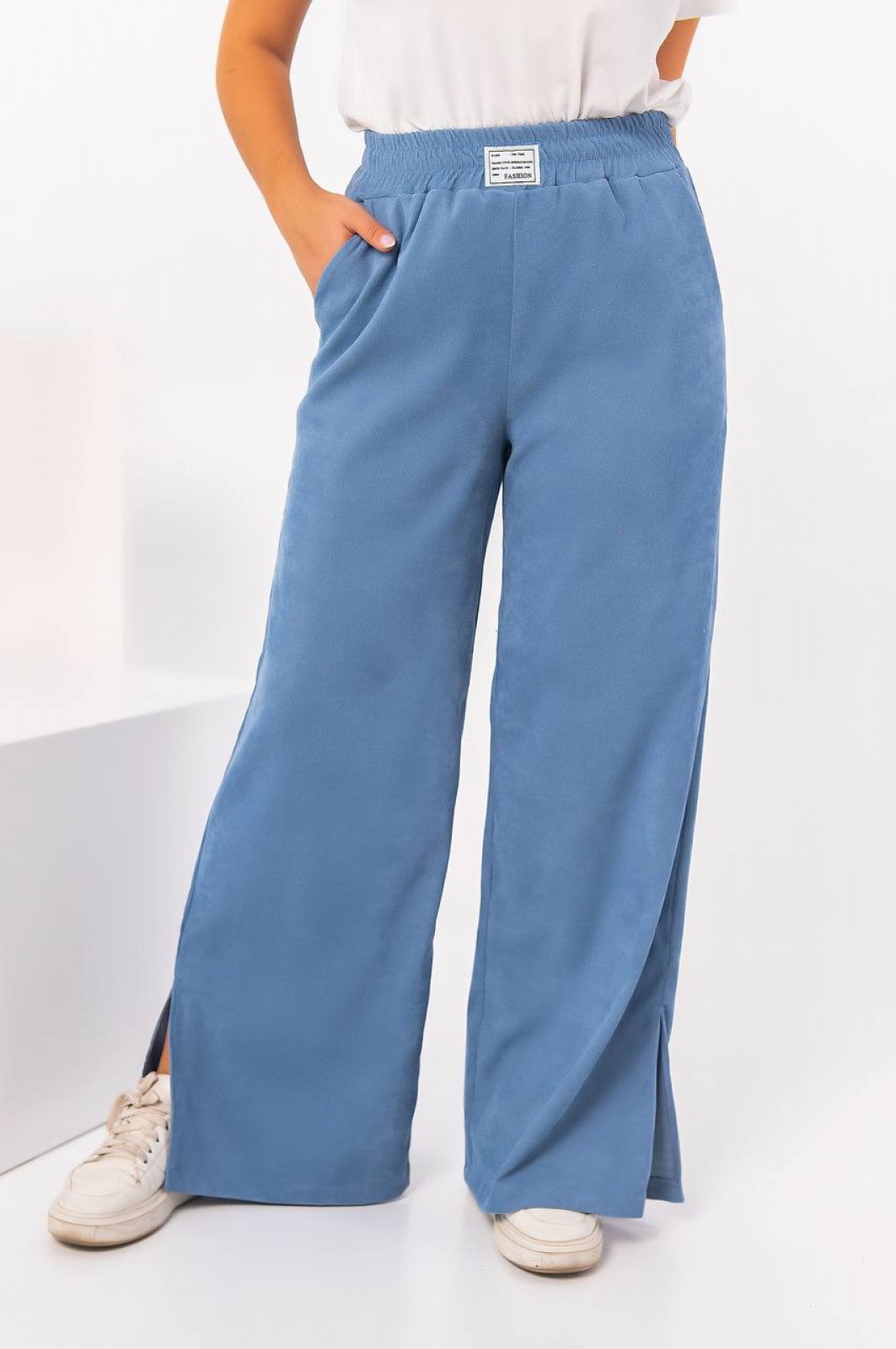 Жіночі штани палаццо джинсового кольору р. 42/44 381805