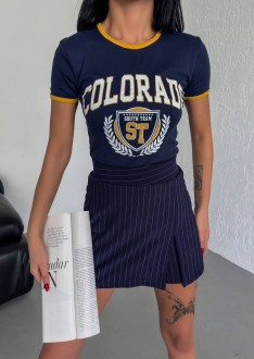 Жіноча футболка COLORADО колір синій р.S 455832