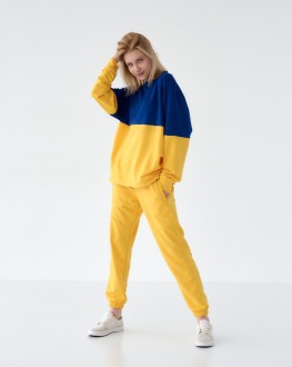 Спортивний костюм унісекс Україна штани жовті р.2XL 444392