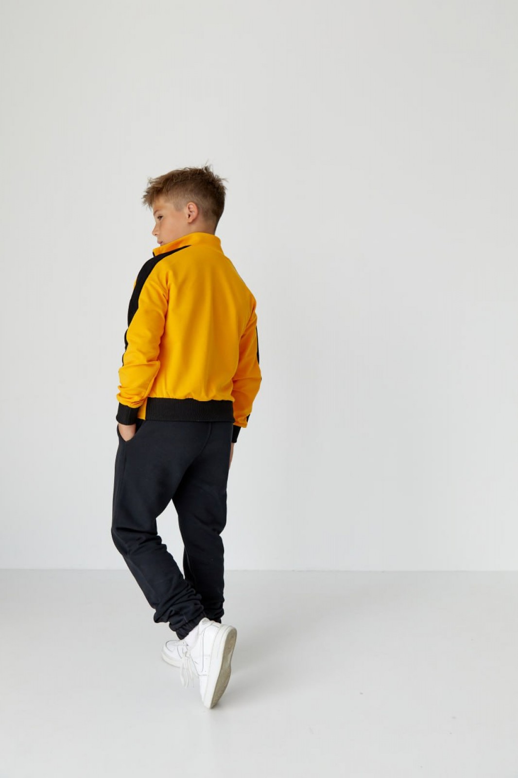 Дитячий спортивний костюм для хлопчика жовтий р.170 439158