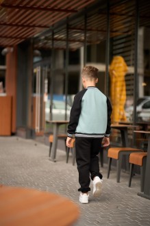 Спортивний дитячий костюм для хлопчика колір світла м'ята р.110 443547