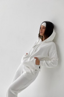 Жіночий спортивний костюм колір білий р.XXL 408322