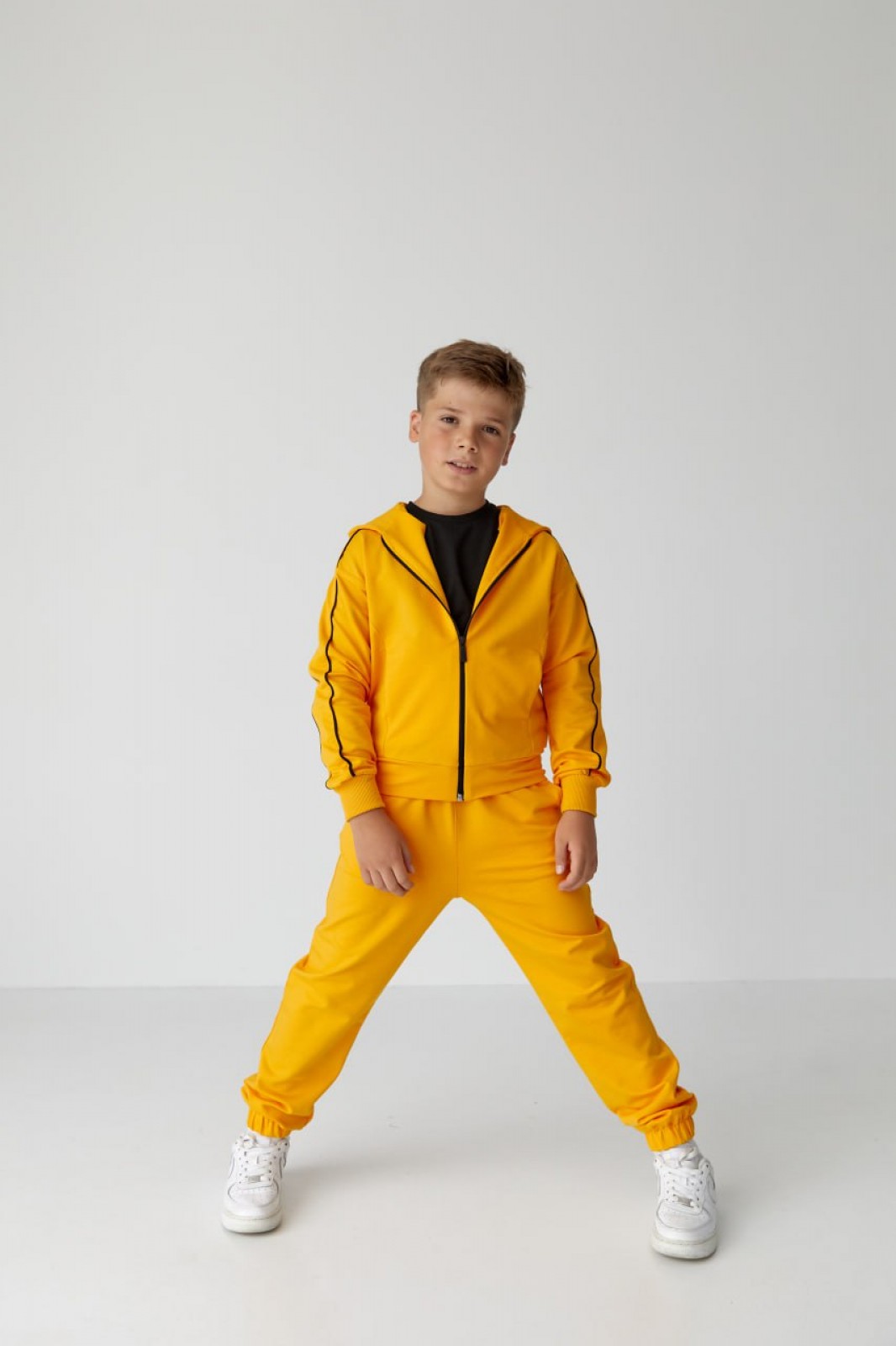 Дитячий спортивний костюм для хлопчика жовтий р.140 439065