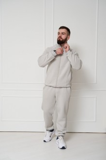 Чоловічий теплий спортивний костюм колір бетон р.XL 448669