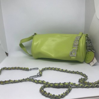 Жіноча сумочка колір насичений зелений 437286