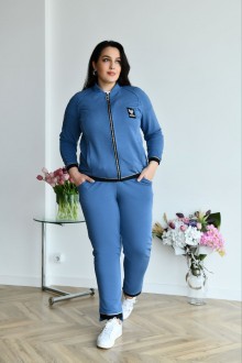 Жіночий спортивний костюм колір блакитний р.58 408771