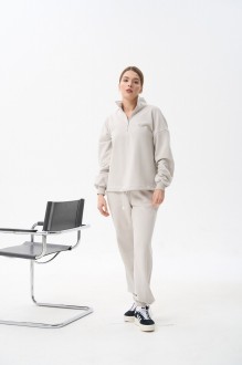 Жіночий костюм худі та джогери колір бетон р.XS 454065