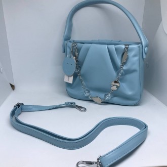 Жіноча сумочка колір насичений блакитний 437301