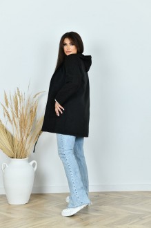 Жіноче пальто із кашеміру колір чорний р.48/50 442807