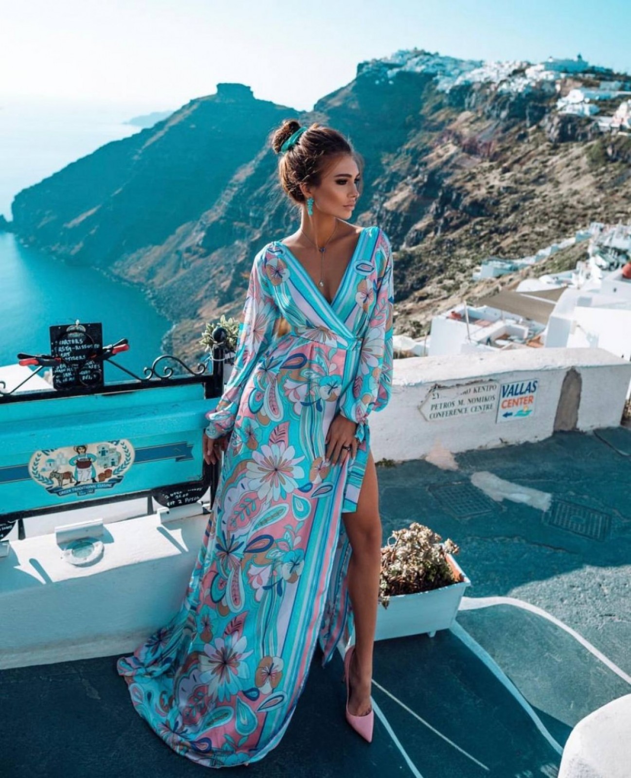 Жіноча довга сукня з розрізом у стилі Gucci розмір  373041