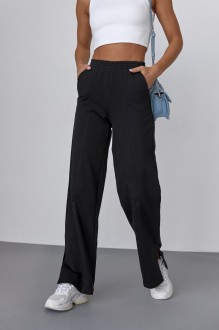Жіночі штани палаццо колір чорний р.XS 437978