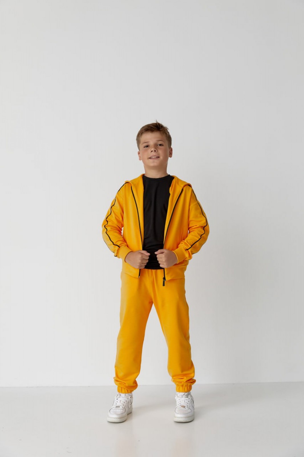 Дитячий спортивний костюм для хлопчика жовтий р.152 439067