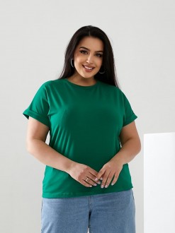 Жіноча футболка колір зелений р.42/46 432367