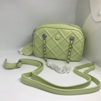 Жіноча сумочка з ремінцем колір зелений 435296