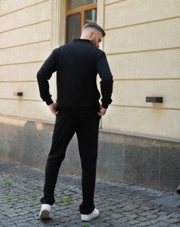 Чоловічий спортивний костюм колір чорний р.48 440100