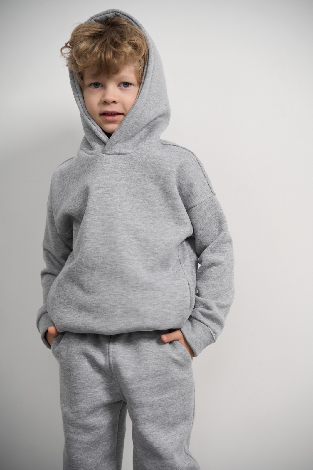 Дитячий спортивний костюм для хлопчика колір меланж р.110 444053