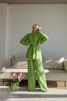 Жіночий костюм &quot;Kimono&quot; салатового кольору р.M 408853