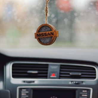 Автомобільний освіжувач повітря з парфумованою олією з логотипом Nissan SKL103-355094