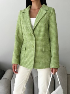 Жіночий піджак колір зелений р.46 442512