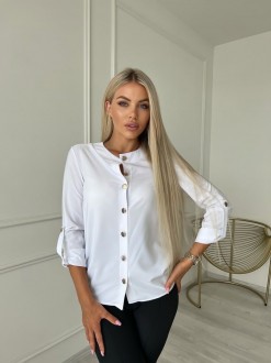 Жіноча блузка софт колір білий р.42/44 454146