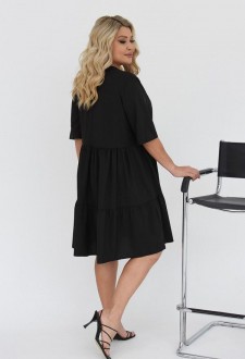 Жіноча сукня вільного крою колір чорний р.50/52 459065