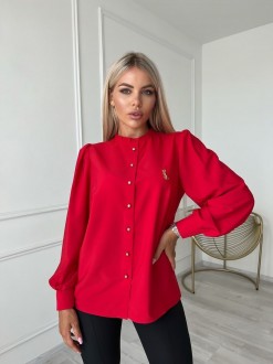 Жіноча блузка софт колір червоний р.42/44 454227