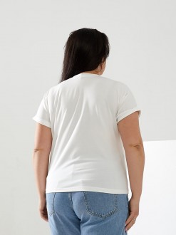Жіноча футболка MIAMI колір молочний р.56/58 433173
