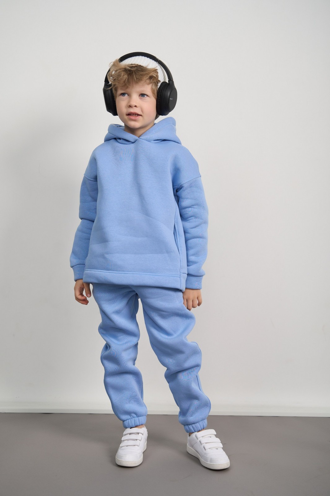 Дитячий спортивний костюм для хлопчика колір світло-блакитний р.140 444156