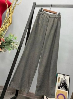 Жіночі штани палаццо колір сірий р.50 448964