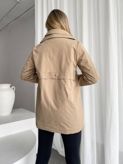 Жіноча тепла куртка колір капучино р.S 450134