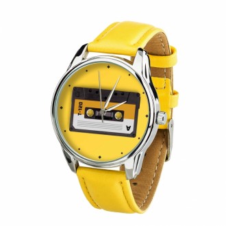 Годинник ZIZ Касета з додатковим ремінцем, ремінець лимонно-жовтий, срібло SKL22-228874