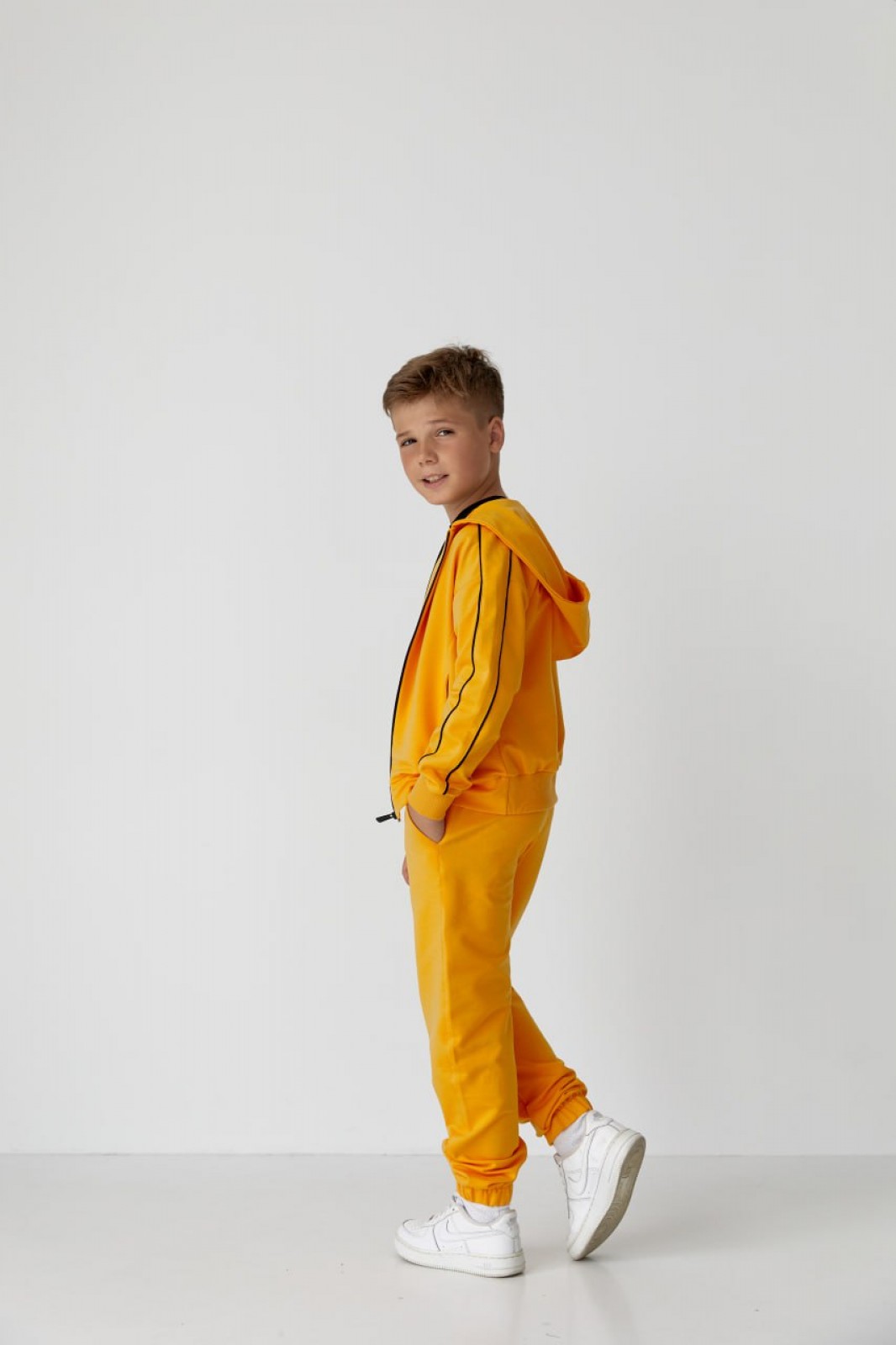 Дитячий спортивний костюм для хлопчика жовтий р.116 439061