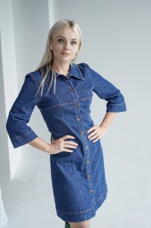 Жіноча коротка сукня &quot;PRO РІШУЧІСТЬ&quot; колір синій р.M 445687
