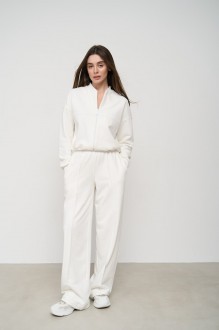 Жіночий костюм двійка колір білий р.L 452727
