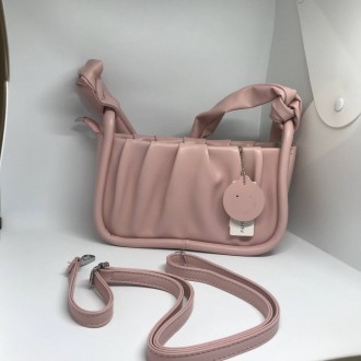 Жіноча сумочка з ремінцем колір рожевий 436073