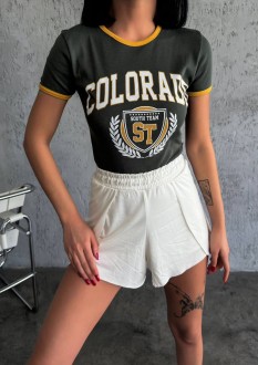 Жіноча футболка COLORADО колір хакі р.L 455840