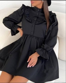 Жіноча сукня вільного крою колір чорний р.42/44 449308
