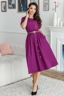 Жіноча сукня міді фіолетового кольору SKL137-374433