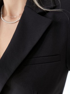 Жіночий брючний костюм колір чорний на підкладці р.M 456237