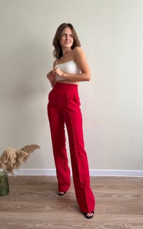 Жіночі штани червоного кольору р.42 377524