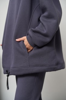 Жіночий костюм худі+джогери колір графіт р.M 448602