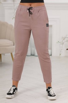 Жіночі штани-джегінси колір бежевий р.54/56 441988